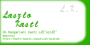 laszlo kastl business card